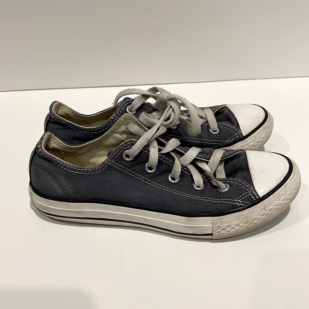 Youth 2 Converse All Star blue tennis’s shoes sneakers vguc